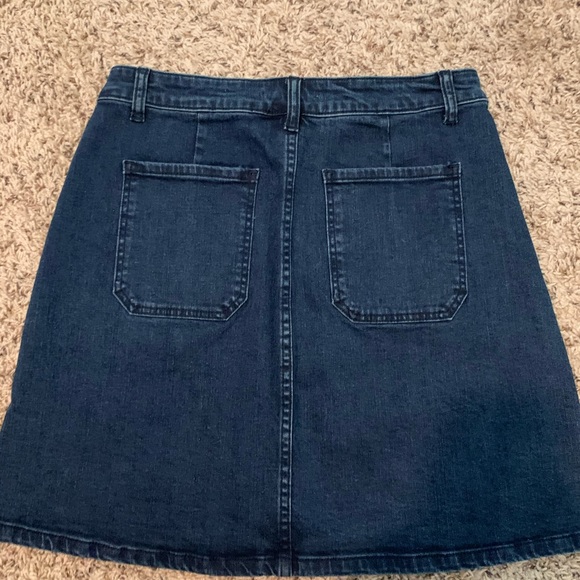 NWOT Francescas Blue Denim Skirt - Picture 2 of 2